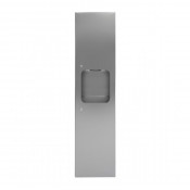 Шкаф встраиваемый с диспенсером для бумажных полотенец и контейнером для мусора Nofer Compact 12020.P.S матовый